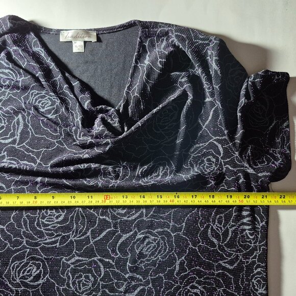 Black and Purple Shimmering Top - Picture 3 of 3